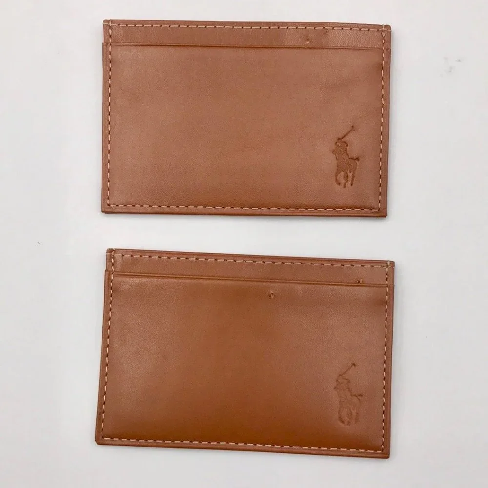 Polo Ralph Lauren Burnished Leather Slim Card Case